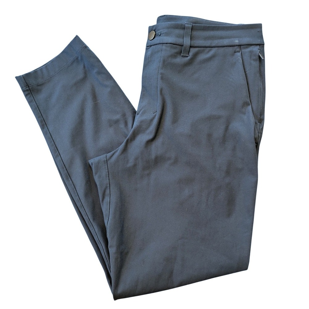 Lululemon Mens ABC Slim Fit Pants 31x30 Navy Warpstreme Stretch Performance Golf